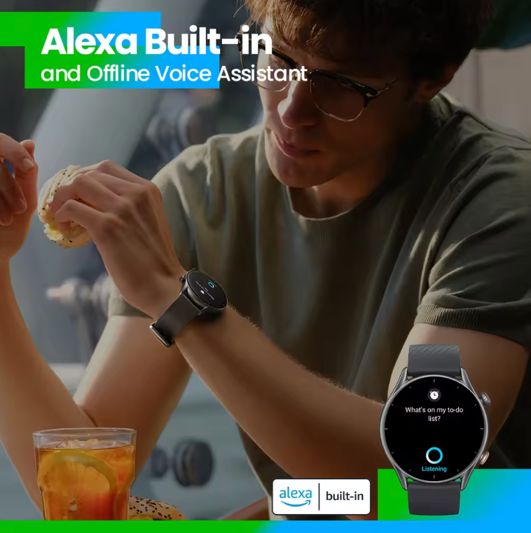 Smartwatch: GPS, Alexa, más de 150 Modos Deportivos